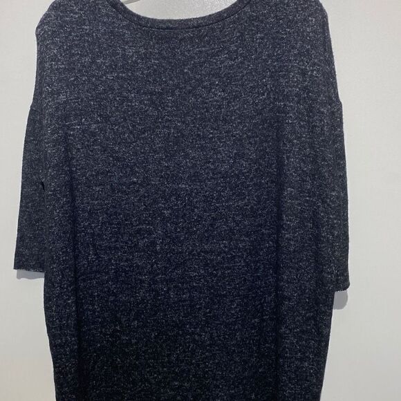 Philosophy Women's Pearl Studded Blouse Top Half Sleeve Charcoal Gray Medium - Picture 5 of 9